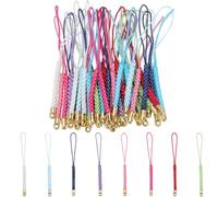 GORGECRAFT 45Pcs 9 Colors Phone Lanyard Straps Hand Wrist Strap Multi-Functional Cell Phone Charm String Lariat Lanyards with Gold Finding for Hanging Cellphone Keyring Trinkets USB Flash Drives Gifts