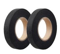 GORGECRAFT 49m Iron on Hem Tape Double Sided Sticky Fabric Fusing Web Tape Adhesive No Sewing Gluing or Ironing Alterations Hemming Tool for Broken Clothes Curtain Wall Floor DIY Black