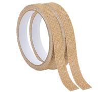 GORGECRAFT 4m 2 Rolls Burlap Linening Decorative Tape Ribbon 1.5cm Wide Flax Tape Self Adhesive Jute Sticky Craft Trim Natural Decorative Sticker for Scrapbooking DIY Crafts Gift Wrapping Christmas