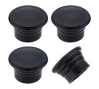 GORGECRAFT 4Pcs Curtain Rod Covers Black Curtain Finials Ends Caps 28mm Plastic Column Shaped Curtain Replacement Decorative Pole Finials Heads for Home Office Curtain Roman Rod Decor Accessories