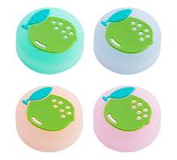 GORGECRAFT 4Pcs Lemon Analog Joy Stick Protective Cover Thumb Grips Fruit Soft Silicone Joystick Button Caps Compatible with Switch OLED Lite Console for NS Joycon Controller（Mixed Color