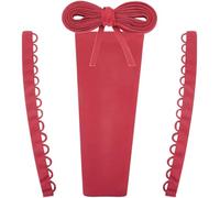 GORGECRAFT 4Pcs Wedding Dress Corset Kit Red Cloth Satin Lace Up Panel Extenders Zipper Replacements Adjustable Ribbons Ties Back Corsets for Prom Formal Dresses DIY Crafts Accessories