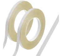 GORGECRAFT 50M*10mm*2 Rolls Glitter Adhesive Tape Foil Masking Tapes Silver Washi Paper Stick for DIY Scrapbook Decorative Adhesive Sticker Craft and Gifts Wrapping Car Furniture Walls