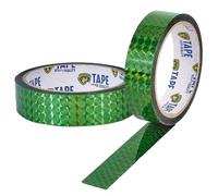 GORGECRAFT 50m×24mm Self-Adhesive Holographic Reflective Tape Prism Tape Laser Glitter Masking Decor Tape Green Reflective Crafting Tape for Keep Birds Away Craft Projects DIY Art Daily Use