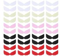 GORGECRAFT 50Pcs 5 Colors Butterfly Wings Patches Embossed Angel Wing Fabric Cloth Sew On Patches Ornament Applique Diy Sewing Craft Decoration for Clothes Christmas Suitcases Halloween