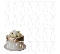 GORGECRAFT 50Pcs Bow Cake Toppers White Ribbon Cupcake Decorations Coquette Themed Bow High Footed Cup Balloon Party Decor for Dessert Cake Picks Birthday Wedding Bridal Shower Supplies Bakery Bags