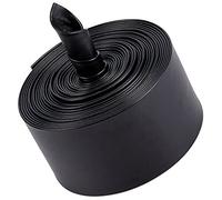 GORGECRAFT 5m 2 Inch/50mm Wide Leather Trimming Tape Foldover Leather Strips Leatherette Strap String Black Lychee Grained Imitation Flat Leather Cord for DIY Sewing Seaming Hemming Crafts Jewelry