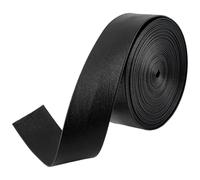GORGECRAFT 5m Black Faux Leather Strips 30mm Wide Foldover Leather String PU Edge Trimming 1mm Thick Lambskin Texture Leatherette Straps Braiding Thread for Bracelet Keychain Jewelry Making DIY Crafts