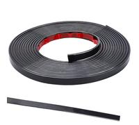 GORGECRAFT 5m Peel and Stick Molding Trim 10mm Wide Self-Adhesive Tile Edging Strip Black Flexible Floor Edge Decorative Trim Caulk Line for Laminate Flooring Wall Ceiling Cabinet Mirror Door Frames