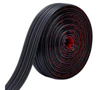 GORGECRAFT 5M Self Adhesive Wallpaper Border Base Molding Trim Sticky Decorative Wall Edge Lines Baseboard Corner Guards Peel and Stick Caulk Strip for Home Hotel Countertop Ceiling DIY Black