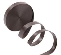 GORGECRAFT 5m x 12mm PU Leather Trimming Tape Foldover Leather String 1mm Thick Lambskin Texture Coffee Leatherette Strips Strap Thread for DIY Sewing Crafts Jewelry Making Tooling Workshop Supplies