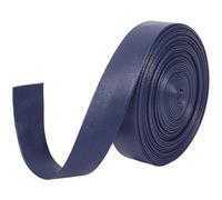 GORGECRAFT 5m x 20mm Foldover Leather Strips Faux Leather Trimming Tape 1mm Thick Flat Leather Cord String PU Leatherette Strap for DIY Sewing Seaming Hemming Crafts Jewelry Making Trim, Marine Blue