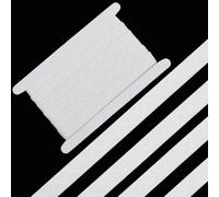 GORGECRAFT 5m x 20mm Wide Silicone Non-Slip Elastic Band White Rubber Stretch Ribbon Single Wave Silicone Flat Elastic Tape Webbing Stretchy Strap for DIY Sewing Crafts Bike Sports Shorts Accessories