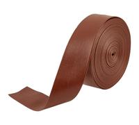 GORGECRAFT 5m x 30mm x 1mm Foldover Leather Strips Flat Leather Cord Coconut Brown PU Trimming Tape Faux Lambskin Grain Leatherette Straps Strings Thread for Bracelet Jewelry Making DIY Crafts