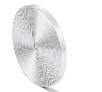 GORGECRAFT 5m x 6mm Flat Metallic Leather Straps Glossy Leather Cord Shiny Silver Pu Leather Lace Strip Beading String Ribbon Crafts Double Sided Faux Supplies Cord for Making Craft Pillow