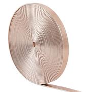GORGECRAFT 5m x 7mm Flat Metallic Leather Straps Glossy Leather Cord Shiny Pu Leather Lace Strip Beading String Ribbon Crafts Double Sided Faux Supplies Cord for Making Craft Pillow, Misty Rose