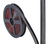 GORGECRAFT 6mx15.5mm Ceramic Tile Gap Tape Self-Adhesive Caulk Strip Black Decorative Sealing Strips Waterproof Peel and Stick Tape Roll Floor Edge Sealant Trim for Shower Bathtub Bathroom Toilet