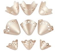 GORGECRAFT 6Pcs 3 Style Metal Shoes Protection Alloy Shoes Creases Protector High Heel Tip Cap Cover Indentation Anti-Wrinkle Toe Cap Covers for High-Heeled Shoes Decoration