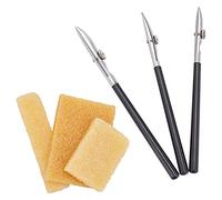 GORGECRAFT 6PCS Art Ruling Pens Fine Line Masking Fluid Pen Adjustable and Glue Residue Eraser for Drawing Mounting Art Artists