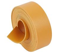GORGECRAFT 79" Long Flat Leather Belt Strips Bright Yellow Double Sided Leather Strap 1" Wide Soft Pu Leather Strap Roll for Crafts Pet Collar Shoulder Straps Hat Bands Wrapping Making