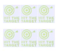 GORGECRAFT 7Pcs Toilet Target Aiming Stickers Glow in the Dark Decal Bullseye Target Potty Training Toilet Pee Target Aim Bullseye Decal Signs Bumper Sticker for Toilet Urinal Bathroom Restroom