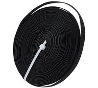 GORGECRAFT 9m Black Corsets Boning 6mm Sew-Through Low Density Rigilene Polyester Boning with Double Copper Wire for Bridal Dress Bustle Evening Gowns Lingerie Handmade Craft DIY Sewing Supplies