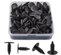 GORGECRAFT A Box 100Pcs Medium Multi Gauge Rivets 4/5" Length Black Patio Strapping Fasteners for Patio Lounge Chair Outdoor Furniture Replacement Parts Repair Webbing Lawn Lounge with 1/4" Holes