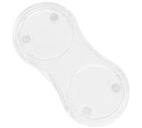 GORGECRAFT Acrylic Salt Pepper Mill Tray Clear 5.2cm Inner Diameter 2 Mills Oil Vinegar Bottles Shaker Grinder Rest Holder for Kitchen Storage Home Table Decoration Accessories