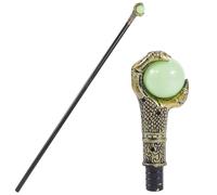GORGECRAFT Antique Cane Vintage Walking Stick Gold Eagle Claw Ball Grasping Stick King Wand Halloween Party Cosplay Scepter Plastic Costume Canes Magic Wand Punk Prop for Themed Events Stage Shows