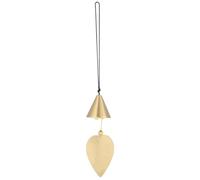 GORGECRAFT Bell Wind Chimes 34.5cm Gold Leaf Hanging Bell Good Luck Chinese Feng Shui Temple Windbell Brass Windchime Outdoor Hanging Ornament for Garden Patio Window Christmas Tree Decoration