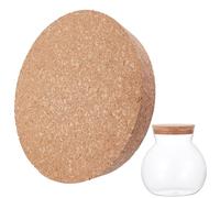 GORGECRAFT Cork Wine Bottle Stoppers 13.6 x 12.3 x 2.4cm Tapered Cork Plugs Replacement Natural Soft Wood Wine Stopper Lids for Wine Beer Glass Bottles Container Mason Jars Airtight Sealing
