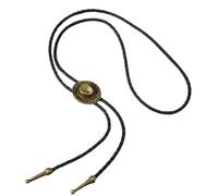 GORGECRAFT Cowboy Hat Bolo Ties 101cm Hat Pendant Black PU Leather Cord Necktie Native American Western Rodeo Cowboy Bolo Ties Necklace Costume Accessories for Men Women Halloween Antique Bronze