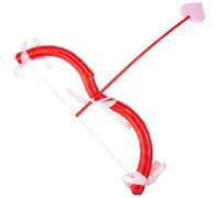 GORGECRAFT Cupid Bow Arrow Set Valentine Red Heart Eros Bow Costume Cosplay Accessories Photo Props Halloween Party Performance Supplies For Adults Makeup Theme Partys Props Favors