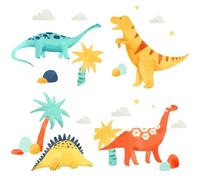 GORGECRAFT Dinosaur Window Stickers Waterproof Animal Tree Window Decals PVC Alert Film Bathroom Kitchen Sliding Door Glass Anti-Collision Clings for Prevent Stop Birds Dogs Pets Strikes Home Decor