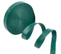 GORGECRAFT Foldover Leather Strips 5m x 12mm PU Edge Trimming Flat Leather Cord 1mm Thick Lambskin Texture Leatherette Straps Braiding Thread Strings for Bracelet Jewelry Making DIY Crafts, Dark Green