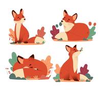 GORGECRAFT Fox Window Stickers Waterproof Animal Plant Window Decals Vinyl Alert Film Bathroom Kitchen Sliding Door Glass Anti-Collision Clings for Prevent Stop Birds Dogs Pets Strikes Home Decor