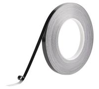 GORGECRAFT Glossy Polyester Film Tape 50m x 10mm Self-Adhesive Wall Molding Trim Black Waterproof Decor Tape Peel and Stick Mirror Border Tile Caulk Strips for DIY Wall Graphic Arts Gifts Wrapping