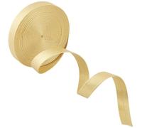 GORGECRAFT Gold Foldover Leather Strips 5m x 15mm Flat Leather Cord PU Edge Trimming 1mm Thick Lambskin Texture Leatherette Straps Strings Thread for DIY Crafts Bracelet Keychain Belt Jewelry Making