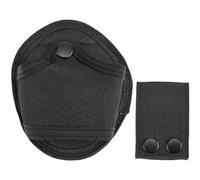 GORGECRAFT Handcuff Case and Handcuff Strap Holder Fit Chain Hinged Standard Cuffs Hidden Snap Pouch Holster Heavy Duty Nylon Handcuff Pouch for Duty Belt Cop Police Sheriff Military Black