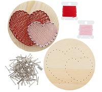 GORGECRAFT Heart String Art Kit Craft Cupcake All Necessary Accessories And Frame For Adults Crafts Kit Arts Projects Home Wall Decorations Unique Gift Wall Decor
