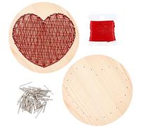 GORGECRAFT Heart String Art Kit Craft Cupcake All Necessary Accessories and Frame for Crafts Kit Arts and Crafts Projects Home Wall Decorations Unique Gift Nursery Wall Decor