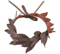 GORGECRAFT Medieval PU Leather Headband Renaissance Leaf Vine Crown Leaves Fairy Headpiece Elf Circlet Costume Cosplay Wreath Headdress for Halloween Party Renfaire Photography Props Women Bridal
