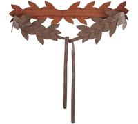 GORGECRAFT Medieval Sash Belt Leaves PU Leather Sash Renaissance Leaf Forest Fairy Elf Brown Costume Waistband Cosplay Waist Rope for Halloween Party Women Dresses Supplies