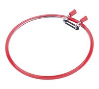 GORGECRAFT Metal Embroidery Hoops Large Spring Tension Shed Embroidery Hoop Cross Stitch Hoops Circle Round Ring Frame for Handy Sewing Embroidery Cross Stitch Beginners Crimson 22.5x21.5cm