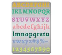 GORGECRAFT Metal Letter Stencil Stainless Steel Lettering Alphabet Number Symbol Painting Template Journal Tool for Painting Wood Burning Wall Canvas Pyrography Engraving Home Decor 7.5x5.5inch