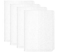 GORGECRAFT Pack of 4 transparent waterproof protective covers made of flexible PVC for school books in A5 format, ideal for covering paperbooks, notebooks, planners, diaries and office supplies.