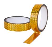 GORGECRAFT Prism Tape 50m×24mm Self-Adhesive Holographic Reflective Tape Yellow Laser Glitter Masking Decor Tape Reflective Crafting Tape for Keep Birds Away Craft Projects DIY Art Daily Use