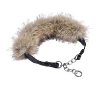 GORGECRAFT PU Leather Faux Fur Waist Belt Women Western Rivet Chain Brown Medieval Wide Belt Vintage Punk Aesthetic Adjustable Alloy Viking Waistband for Women Dresses Pants LARP