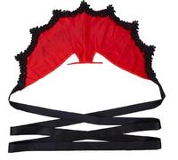 GORGECRAFT Queen Costume Collar Women's Lace Victorian Gothic Lace Stand Up Collar With Tie Straps Standing Halloween Vampire Renaissance Costume Accessory for Dress Themed Parties