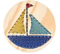 GORGECRAFT Sailboat String Art Kit Craft Cupcake All Necessary Accessories and Frame for Crafts Kit Arts and Crafts Projects Home Wall Decorations Unique Gift Nursery Wall Decor